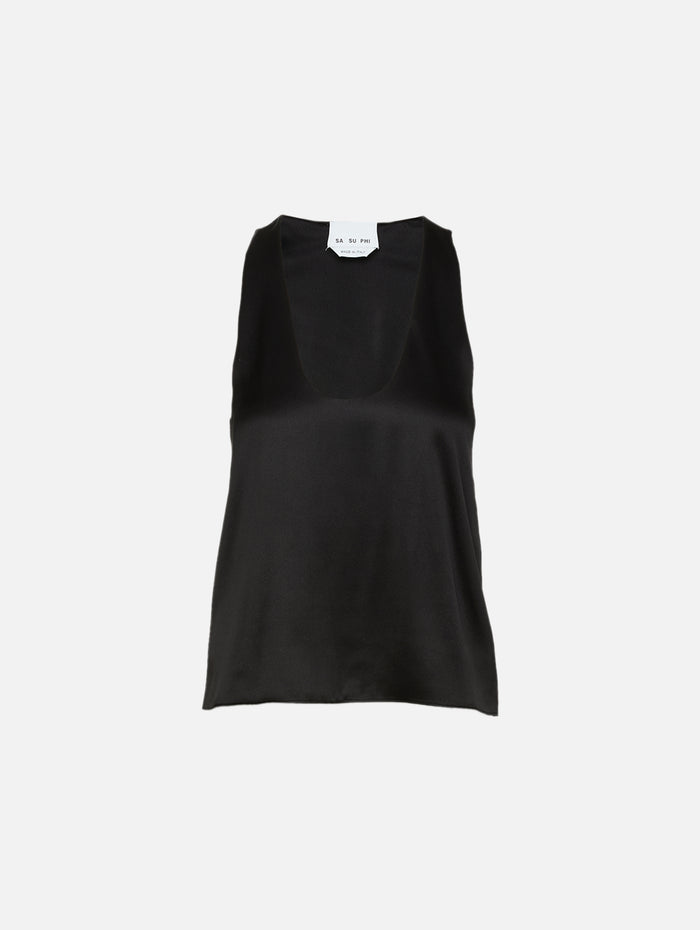 Tank Top,SASUPHI,BLACK,Image 1