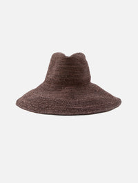 Waverly Wide Brim Hat,JANESSA LEONE,CHOCOLATE,Image 3