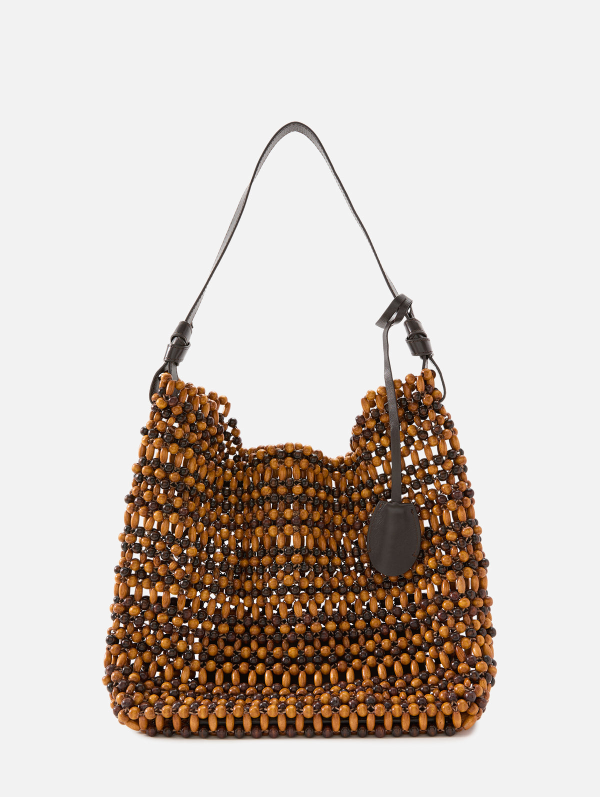 Drift Shoulder Bag,STAUD,MULTI WOOD BEAD,Image 1