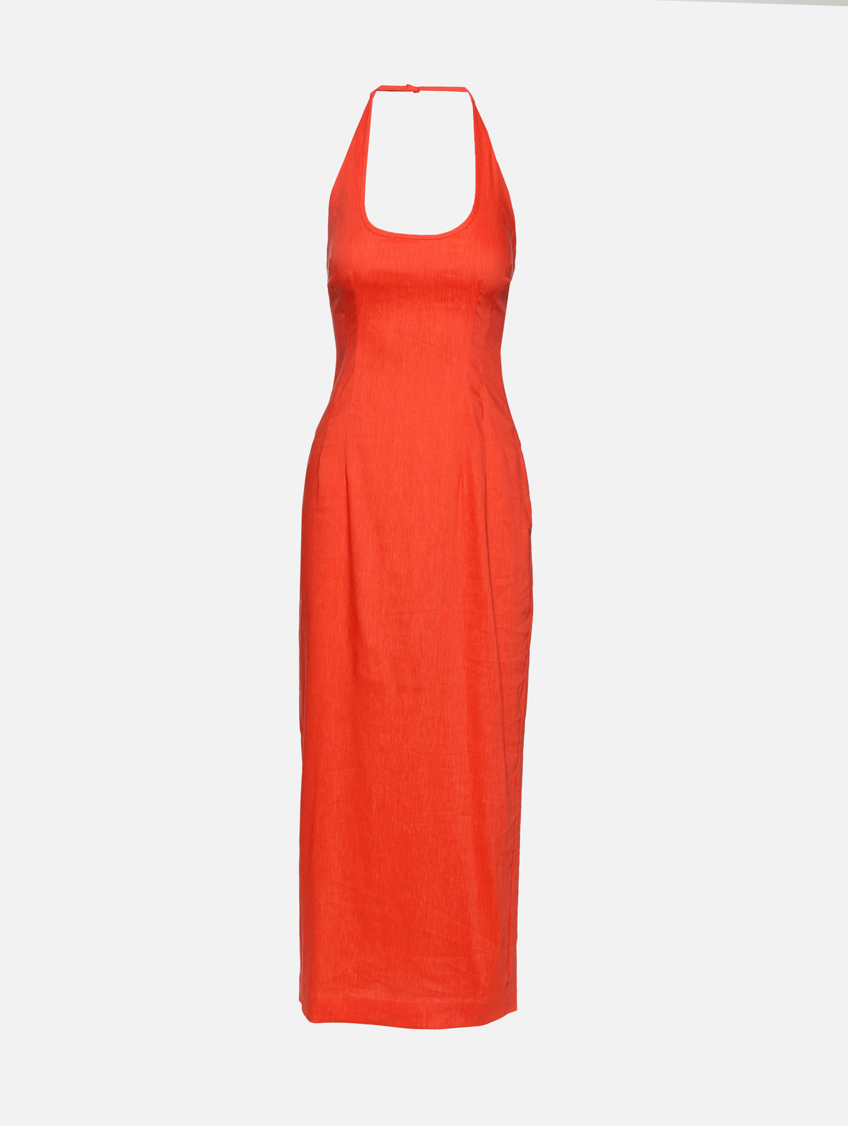 Elodie Halter Midi Dress,SIR.,POPPY,Image 1