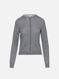 Crosby Seamless Cardigan,KALLMEYER,HEATHER GREY,Image 1