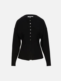 LAY2 Boatneck Cardigan,BIRROT,BLACK,Image 2