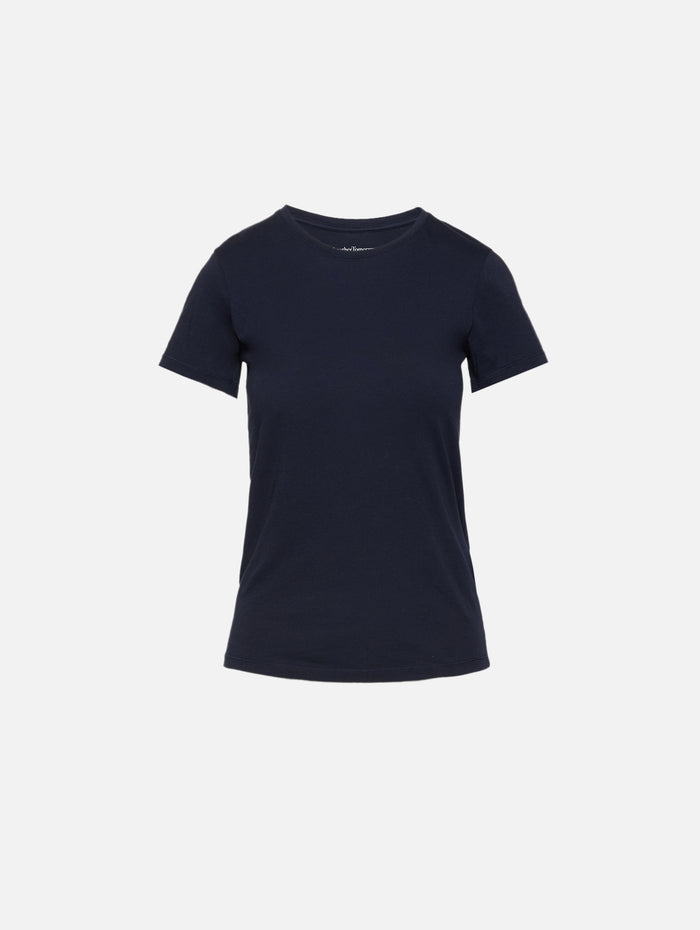 Crew Neck Tee,ANOTHER TOMORROW,NAVY,Image 1