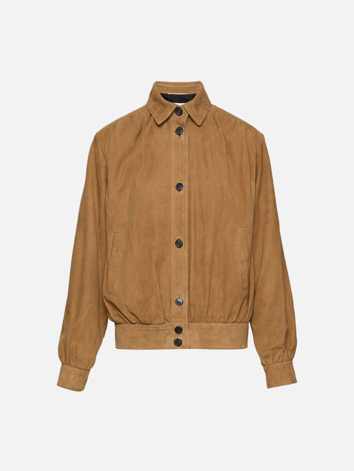 Cropped Trench Coat,SAINT LAURENT,TABAC,Image 1
