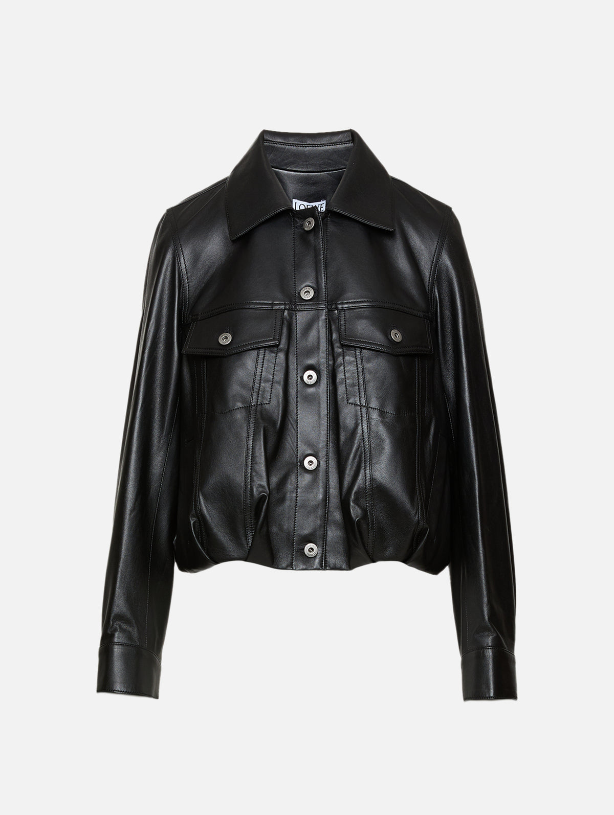 Leather Jacket,LOEWE,BLACK,Image 1