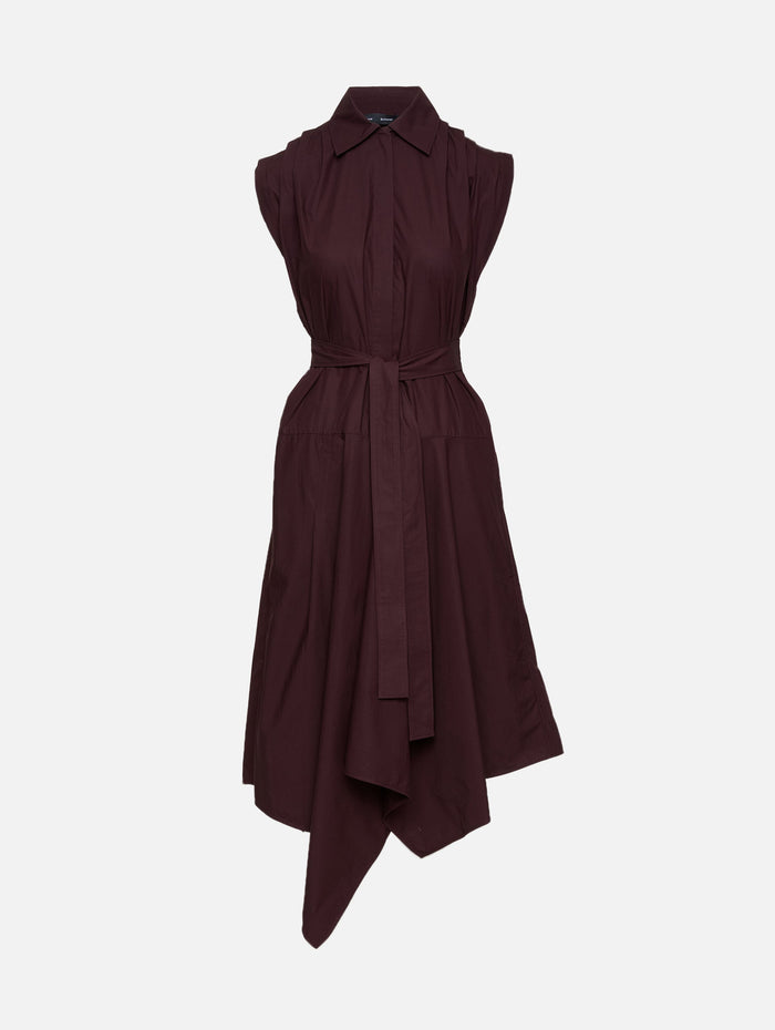 Adinna Dress,PROENZA SCHOULER,AUBERGINE,Image 1