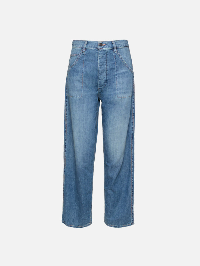 Whitney Denim Pant,NILI LOTAN,DELANCEY WASH,Image 1