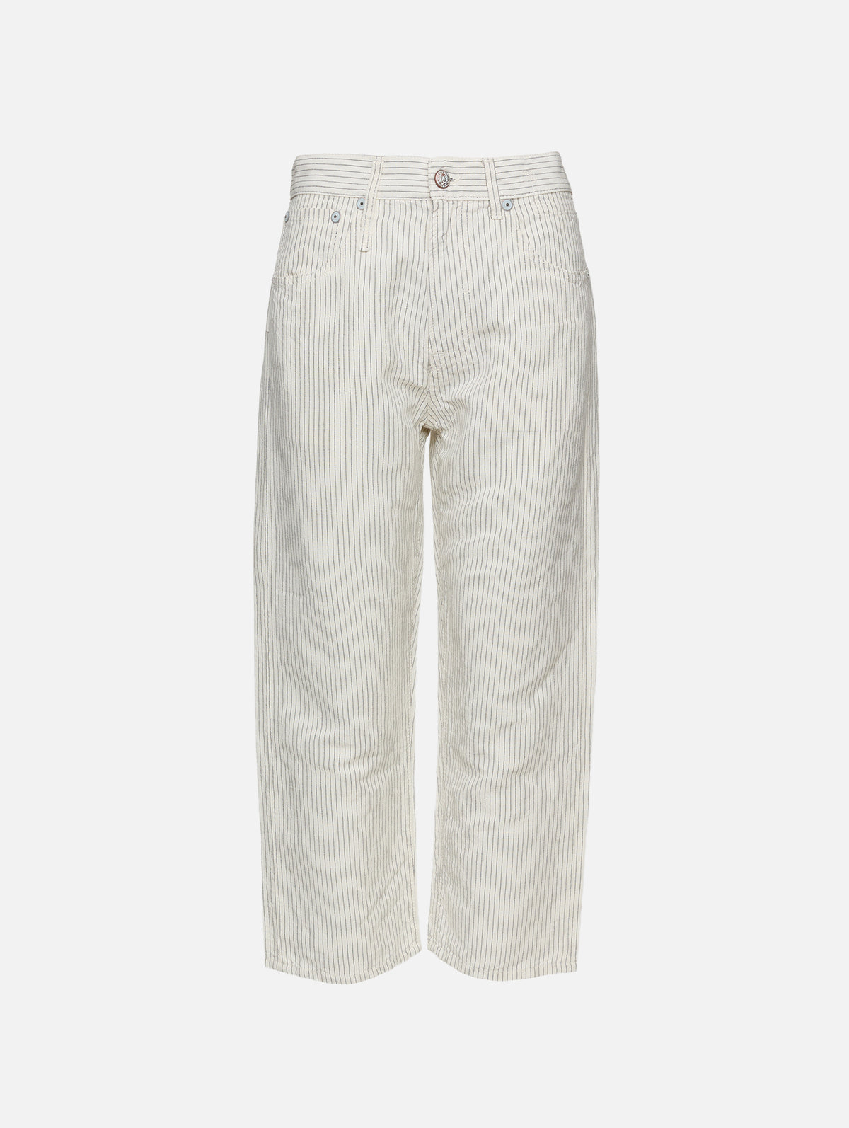 X Boyfriend 5 Pocket Pant,R13,WHITE W/ BLACK STRIPE,Image 1