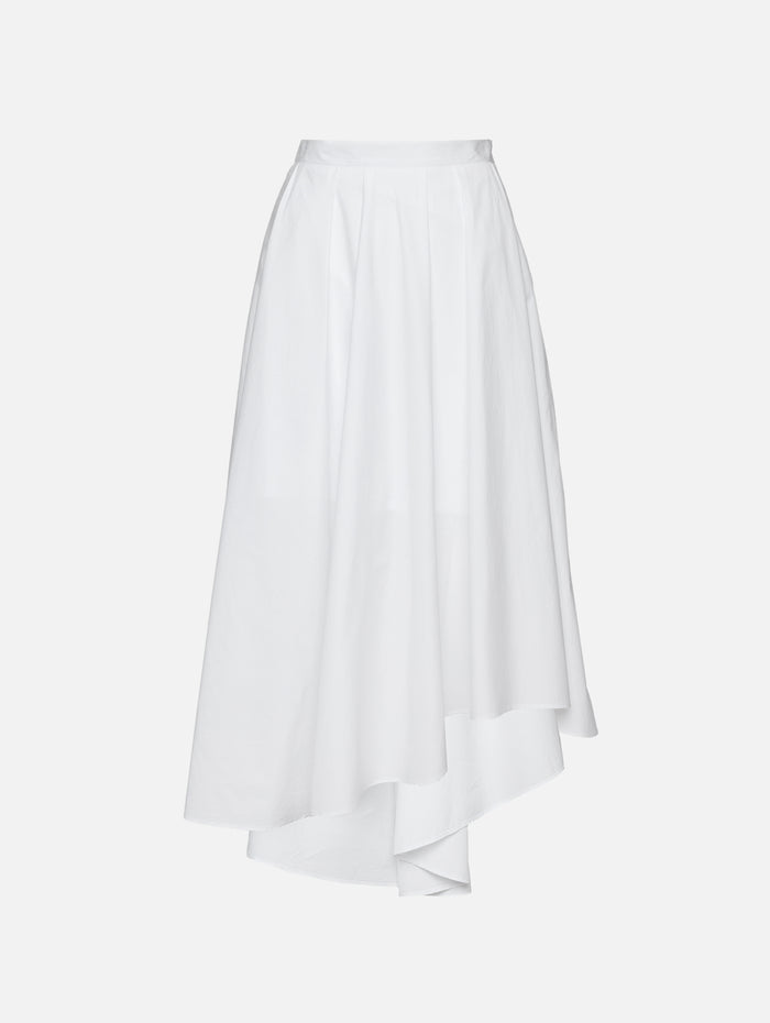 Asymmetrical Skirt,TWP,WHITE,Image 1