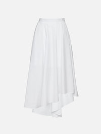 Asymmetrical Skirt,TWP,WHITE,Image 1
