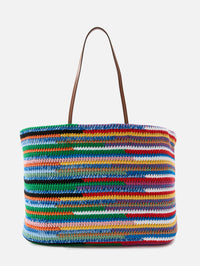 Summer Project Crochet Tote,MIU MIU,MULTI,Image 3