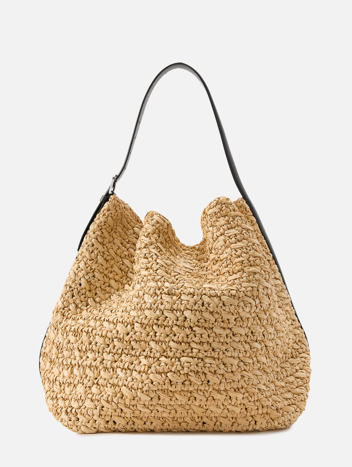 Belted Raffia Tote,TOTÉME,NATURAL,Image 1