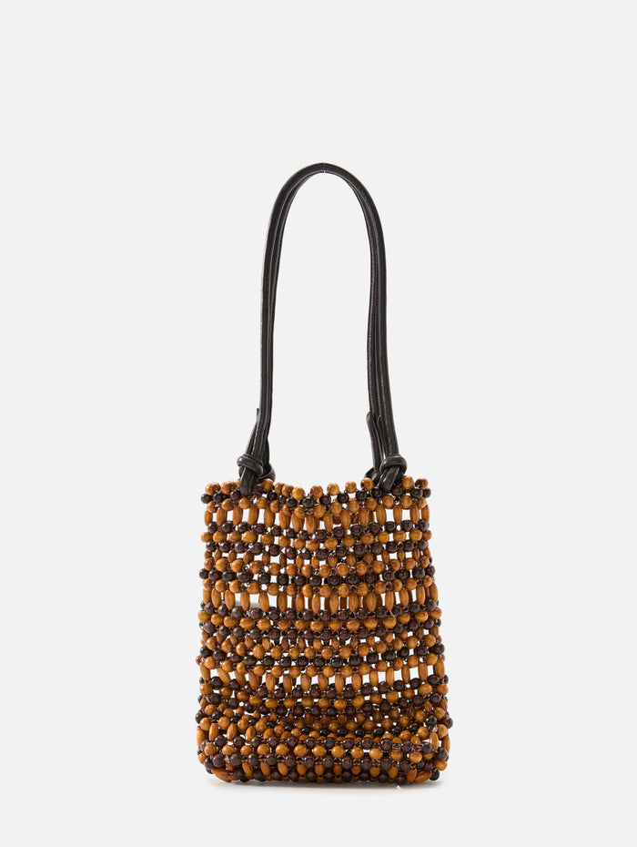 Baja Mini Tote,STAUD,MULTI WOOD BEAD,Image 1