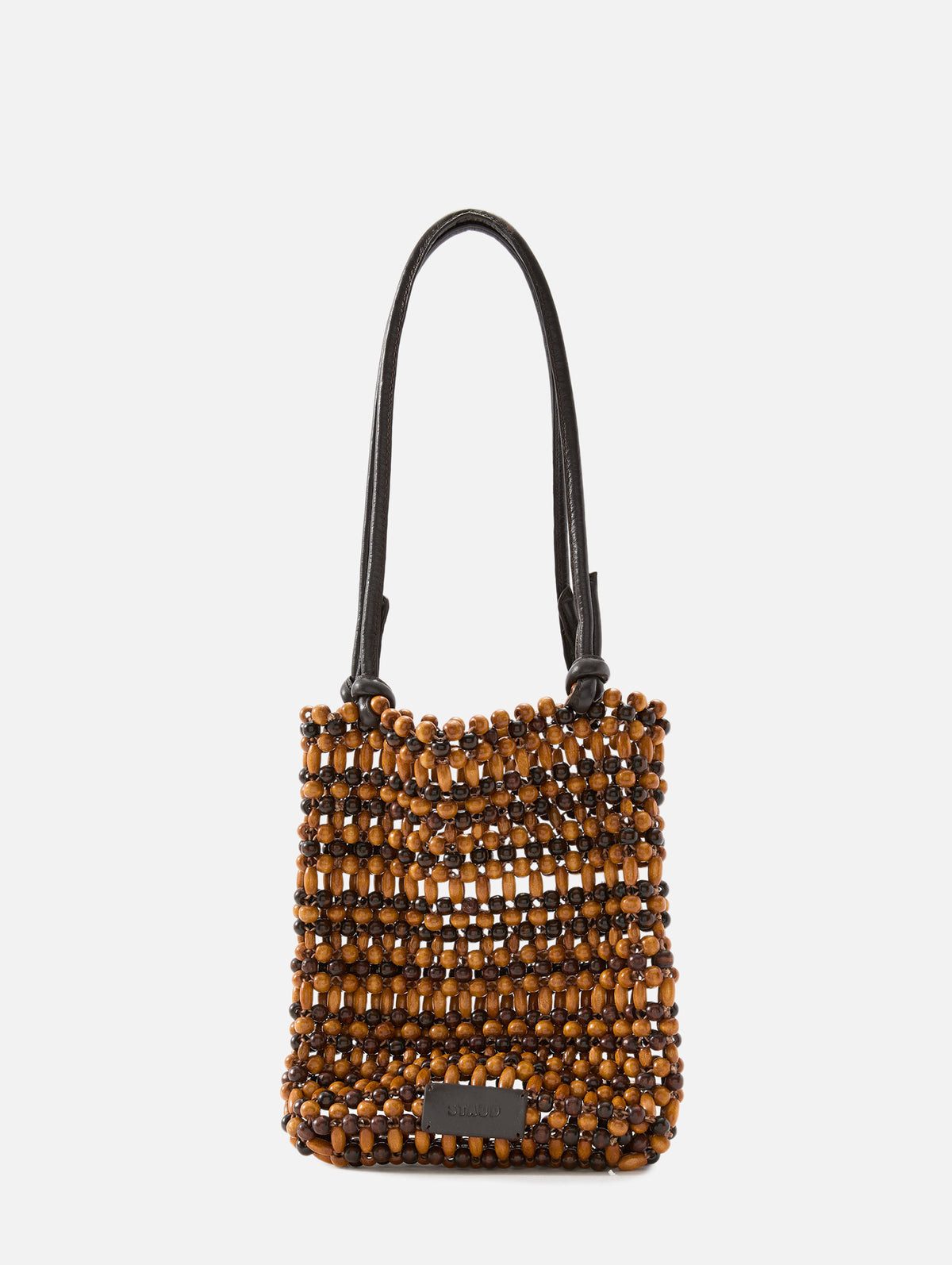 Baja Mini Tote,STAUD,MULTI WOOD BEAD,Image 1
