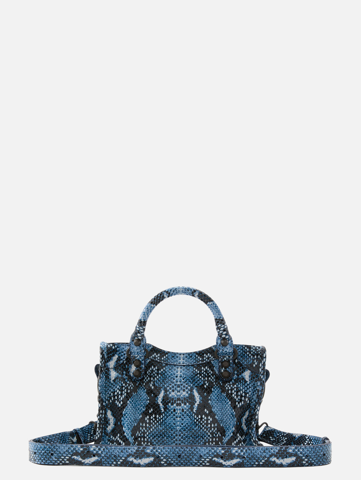 Snake Le City Bag,BALENCIAGA,BLUE,Image 3