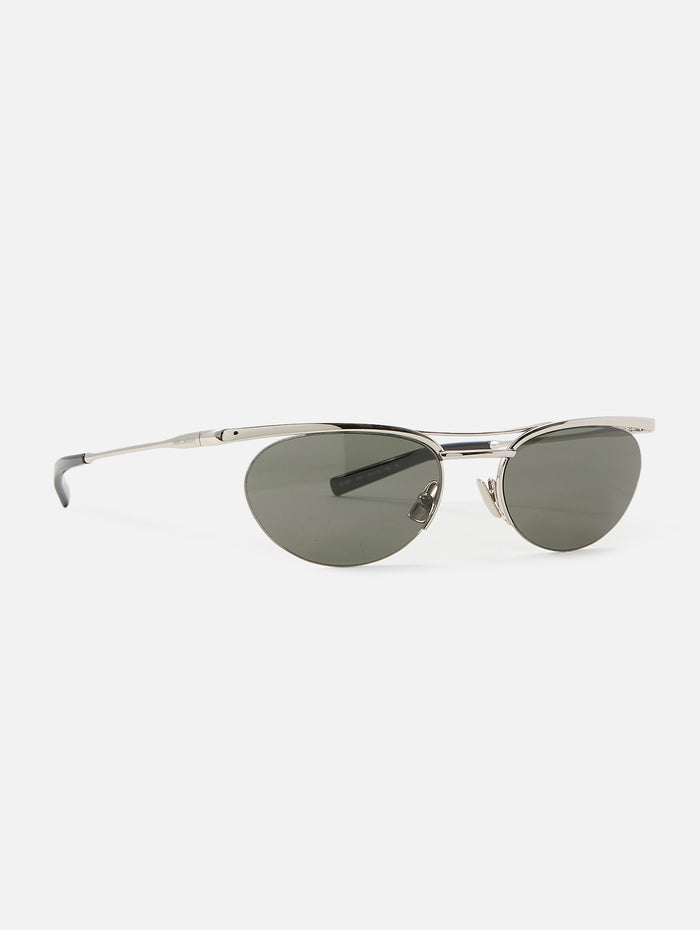 Wire Bar Frame,KERING EYE- SAINT LAURENT,SILVER,Image 1