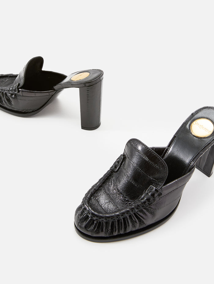 Le Loafer Mule 90mm,SAINT LAURENT,NOIR,Image 1