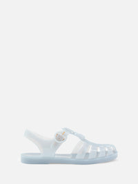 Glossy Fisherman Sandal,GUCCI,TURQUOISE BLUE,Image 1