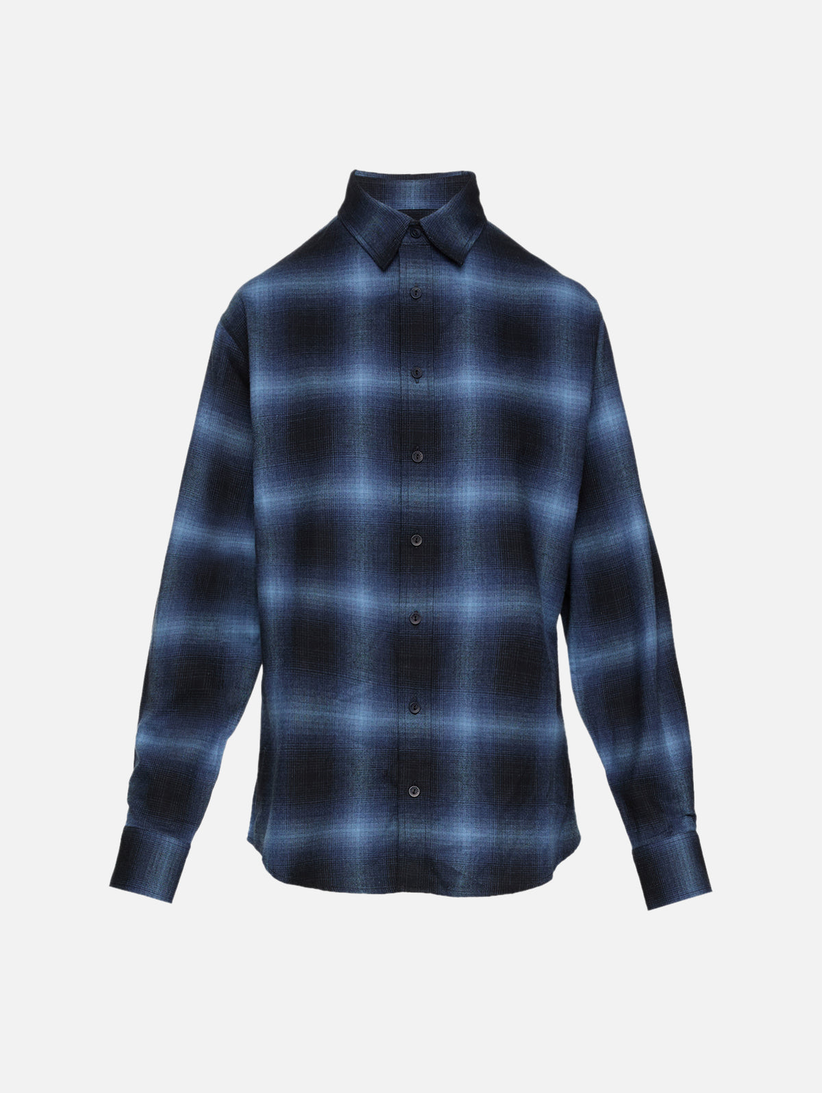 Flannel Shirt,MATTEAU,MIDNIGHT CHECK,Image 1