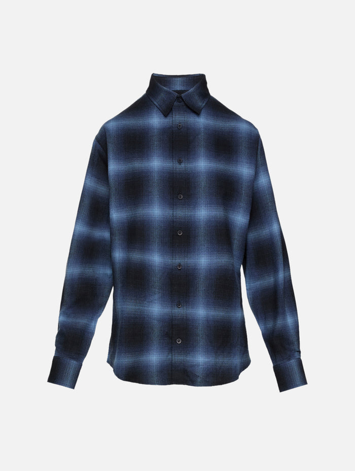 Flannel Shirt,MATTEAU,MIDNIGHT CHECK,Image 1