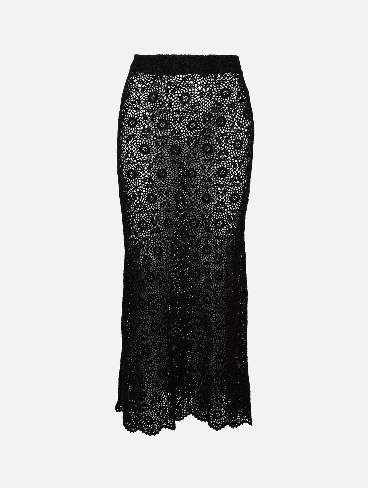 Nika Knitted Skirt,NILI LOTAN,BLACK,Image 1