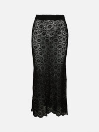 Nika Knitted Skirt,NILI LOTAN,BLACK,Image 1