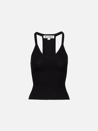 Racerback Tank Top,ÉTERNE,BLACK,Image 1