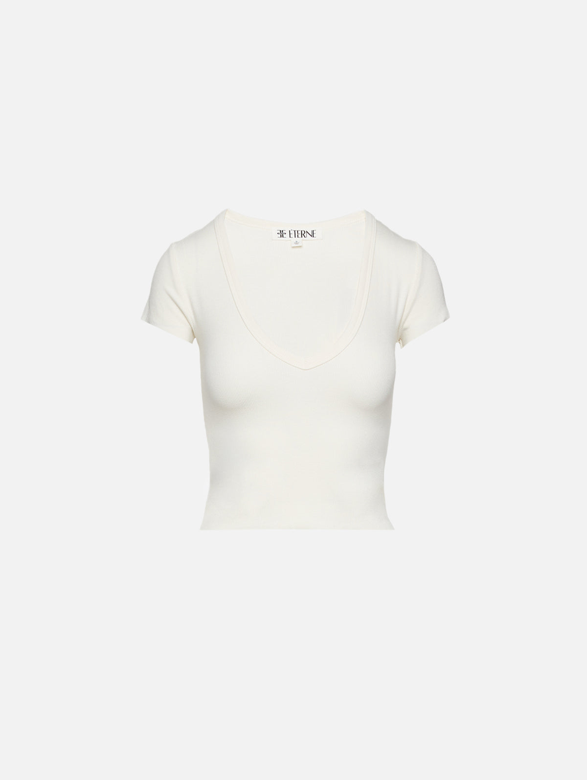Baby Tee,ÉTERNE,CREAM,Image 1