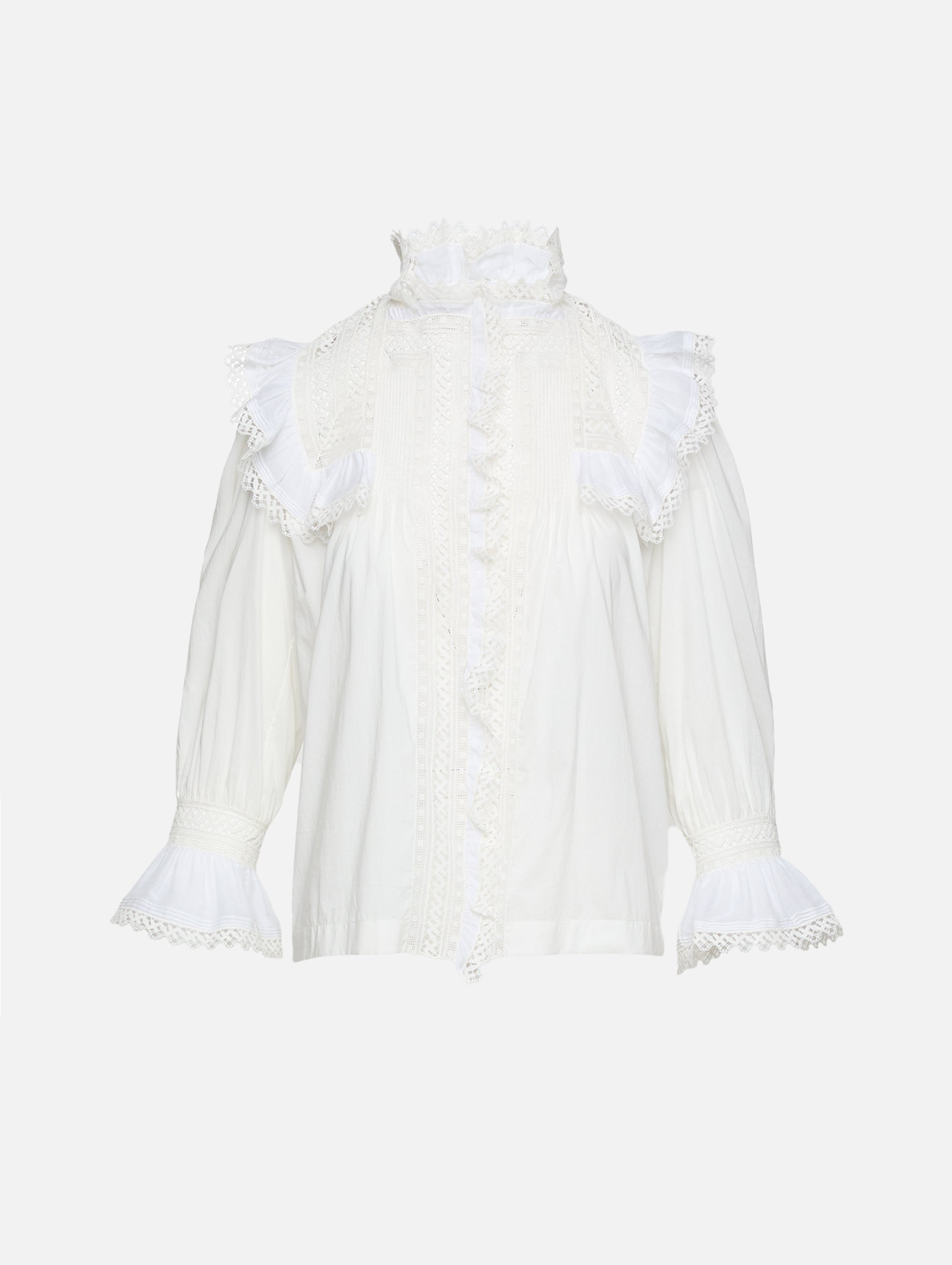Cotton Voile Blouse | SAINT LAURENT | elysewalker