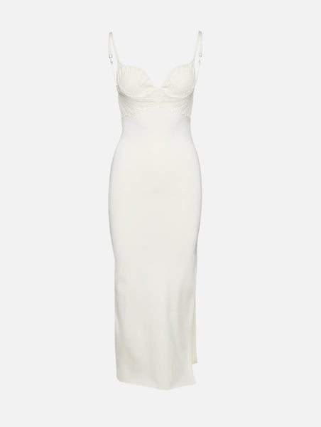 Galvan London | Blossom Dress | Off White