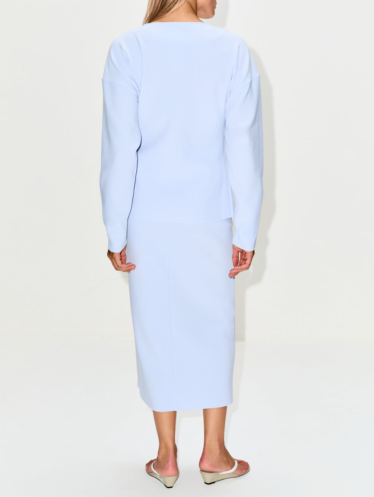 Boatneck Cardigan,BIRROT,BABY BLUE,Image 3