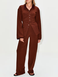 Straight Trouser,BIRROT,BRICK,Image 4