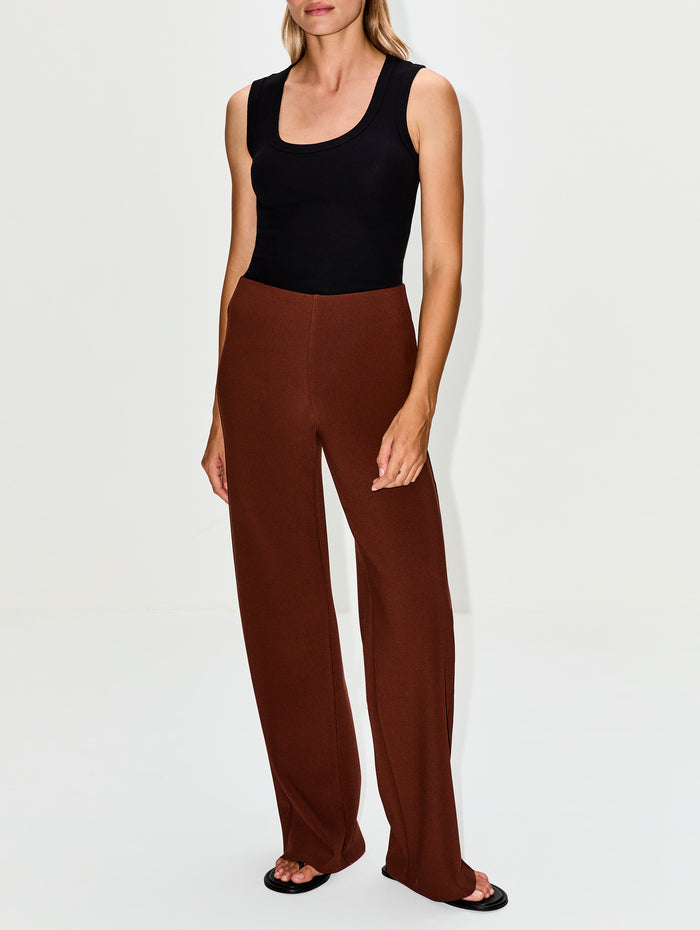 Straight Trouser,BIRROT,BRICK,Image 1
