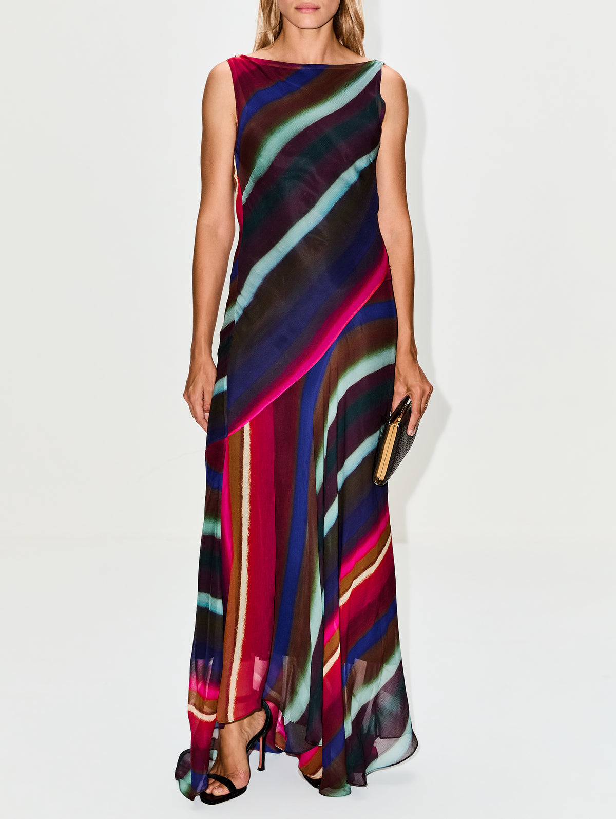 Louie Stripe Maxi Dress,CHRISTOPHER JOHN ROGERS,ROUX,Image 2