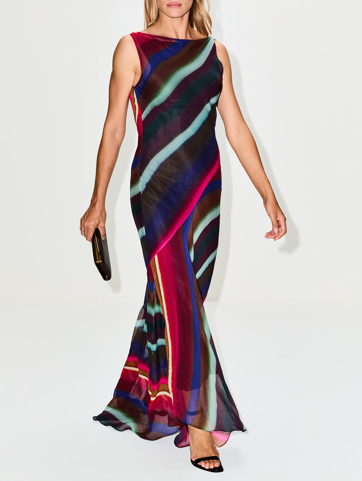 Louie Stripe Maxi Dress,CHRISTOPHER JOHN ROGERS,ROUX,Image 3