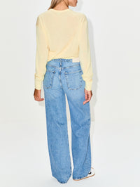 Draped Sweater,LOEWE,LIGHT YELLOW,Image 3