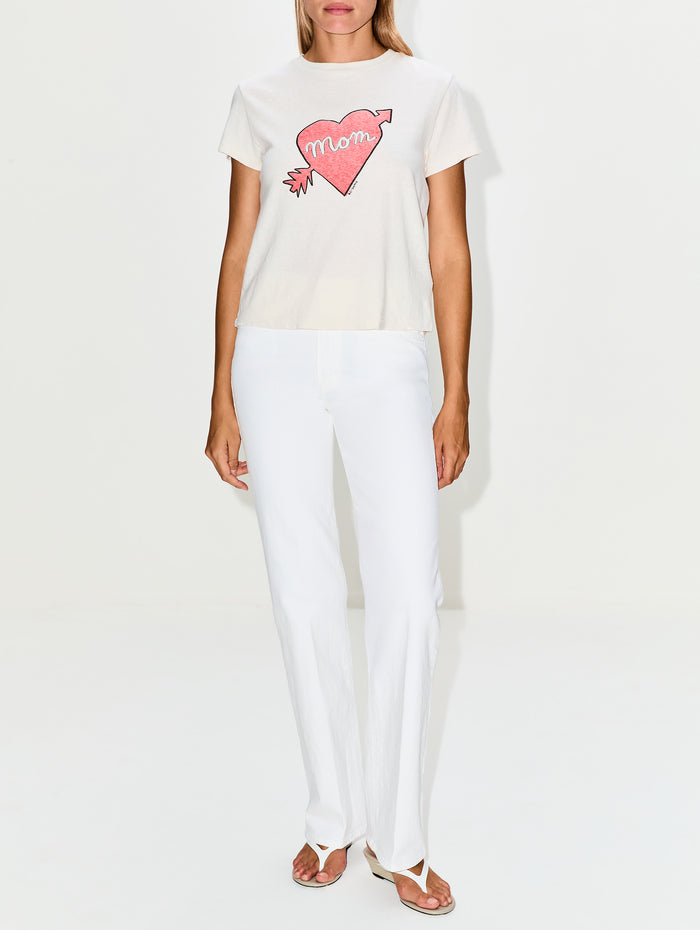 Classic Tee,RE/DONE,VINTAGE WHITE,Image 1