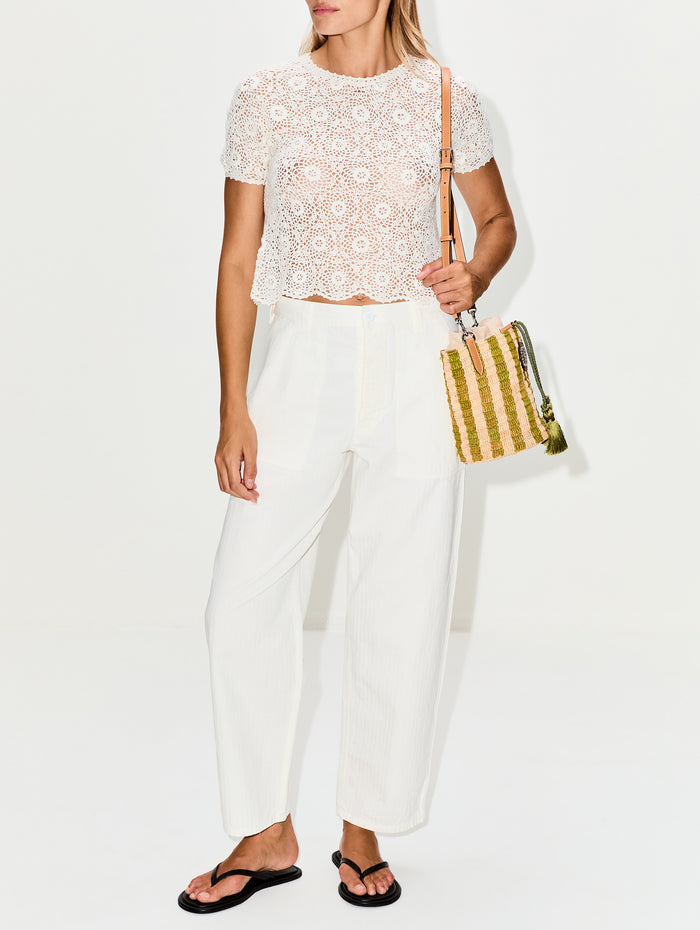 Elionne Sweater,NILI LOTAN,IVORY,Image 1