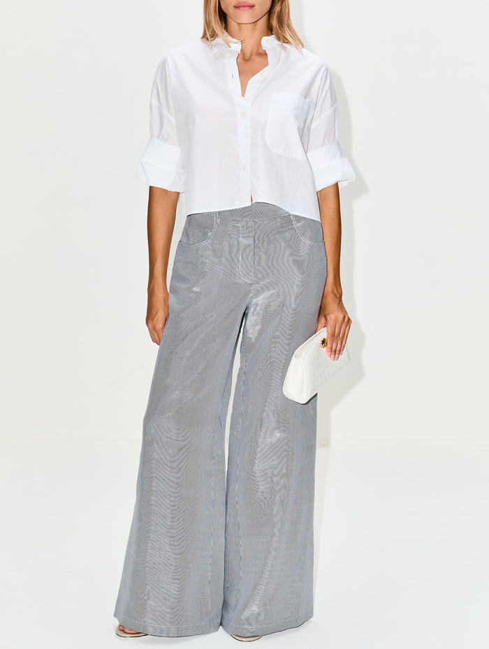 Dillon Pant,TWP,WHITE/BLUE,Image 1