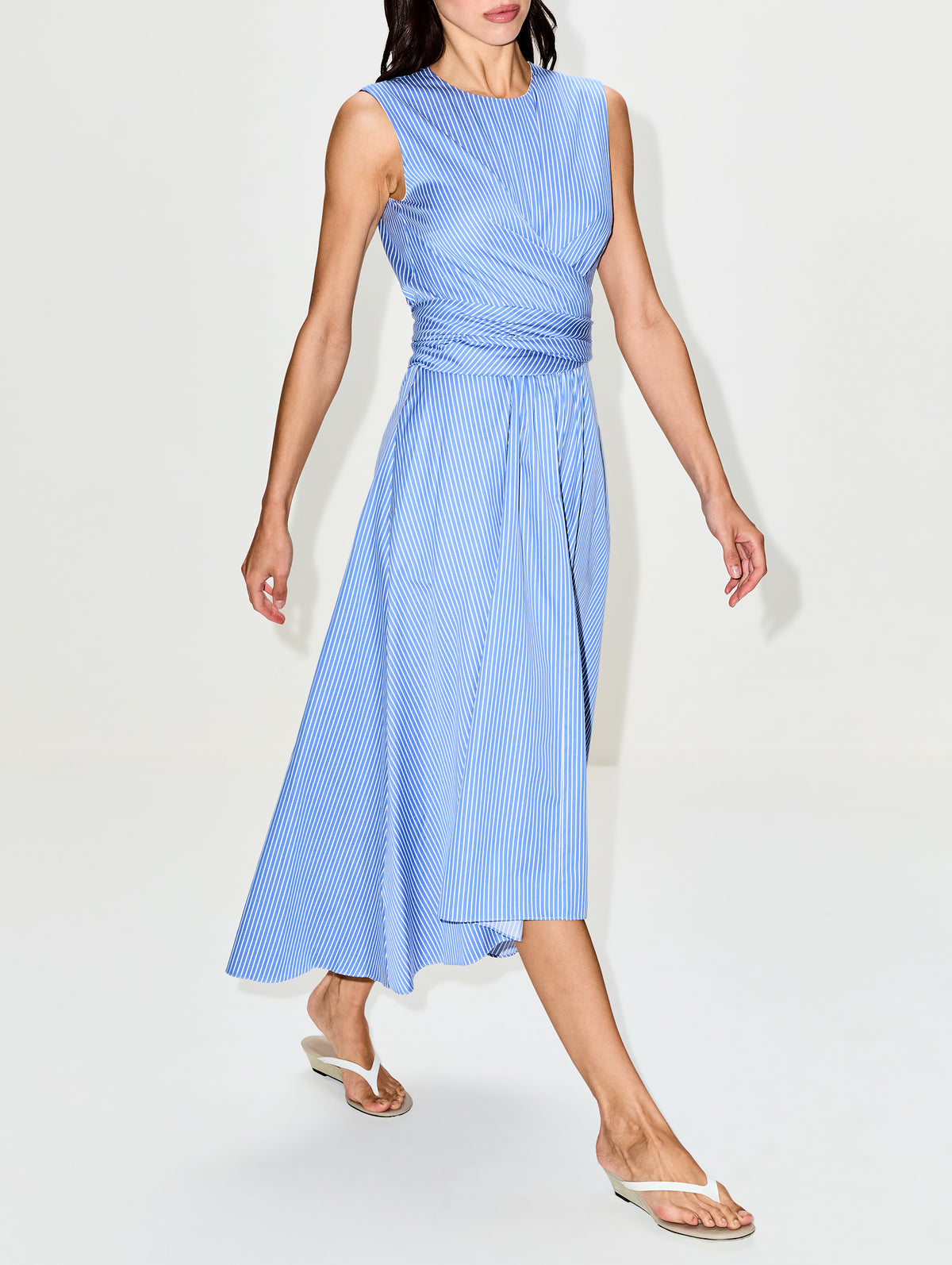 Penny Dress,ALTUZARRA,AZURE STRIPE,Image 3