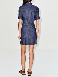 ONDINE Shortsleeve Shirtdress,CALLAS MILANO,DARK NAVY,Image 4