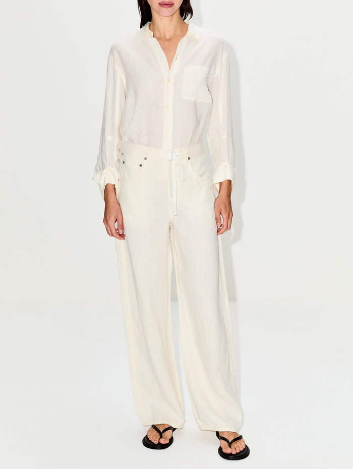 Brynn Drawsting Trouser,CITIZENS OF HUMANITY,VANILLA,Image 1