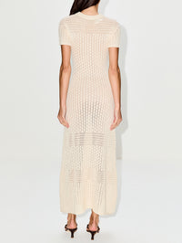 Pallay Dress,ESCVDO,IVORY,Image 4
