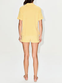 Towelling Resort Shirt,HUNZA G,BUTTER,Image 3