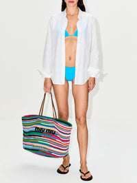 Summer Project Crochet Tote,MIU MIU,MULTI,Image 2