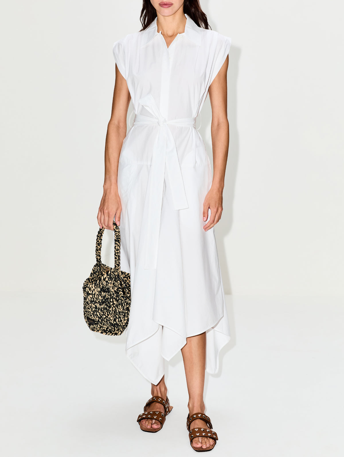 Adinna Dress,PROENZA SCHOULER,OPTIC WHITE,Image 2