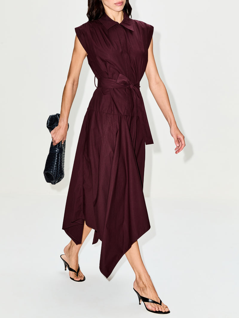 Proenza Schouler Women's Adinna Cotton Shirting Dress - Aubergine