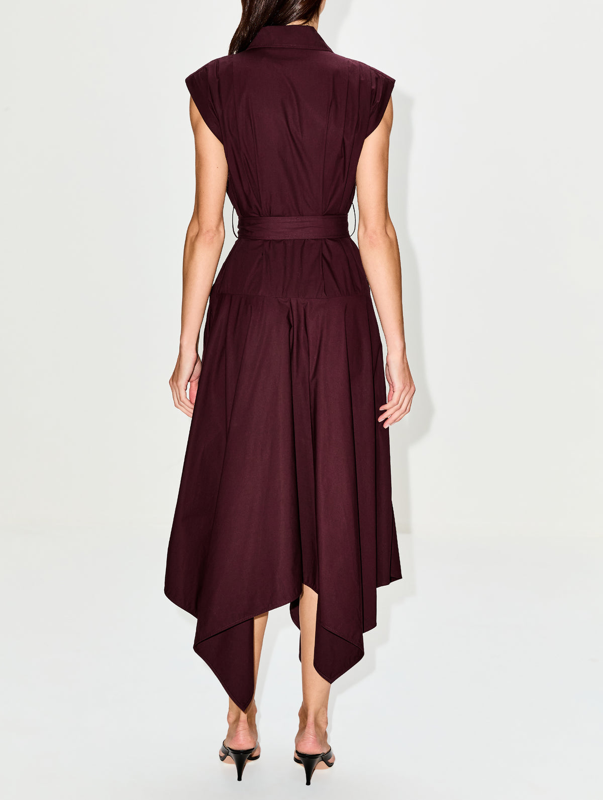 Adinna Dress,PROENZA SCHOULER,AUBERGINE,Image 4