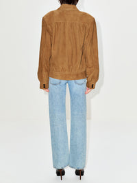 Cropped Trench Coat,SAINT LAURENT,TABAC,Image 3