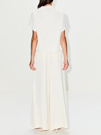 Mock Neck Tee,TWP,BONE,Image 3